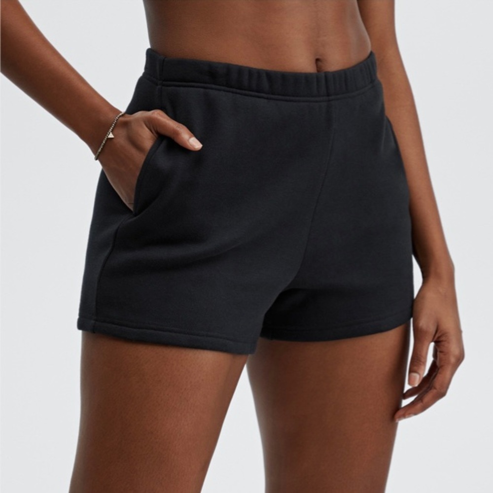 Black Fabletics Go-To Slim Sweatshort